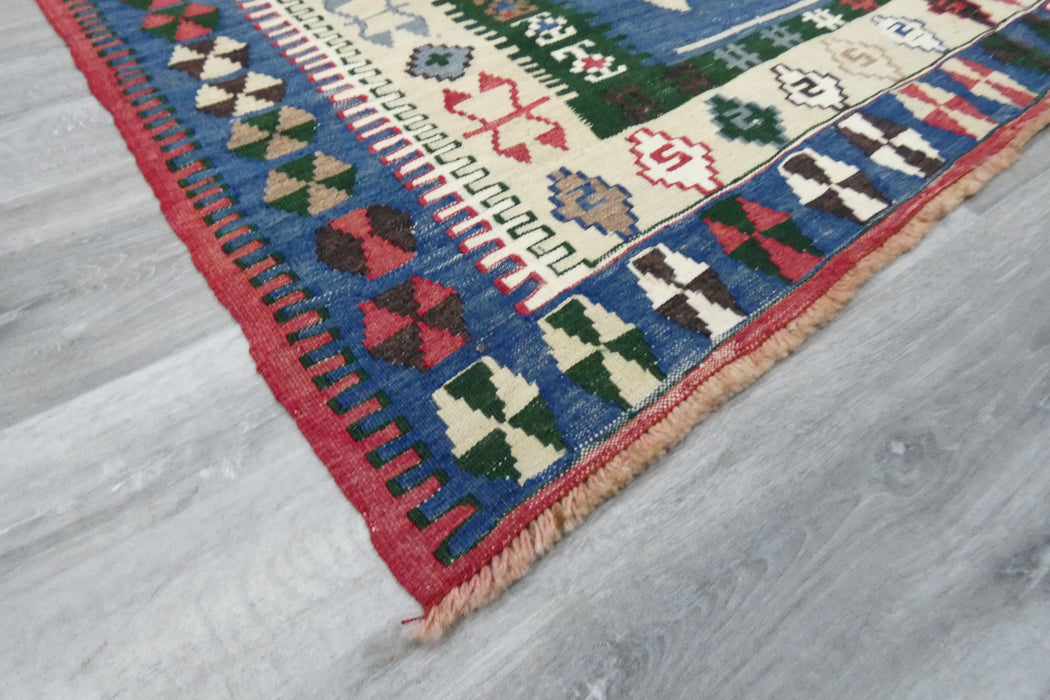 Handmade Fine Turkish Anatolian Kilim Rug Size: 170 x 147cm- Rugs Direct 