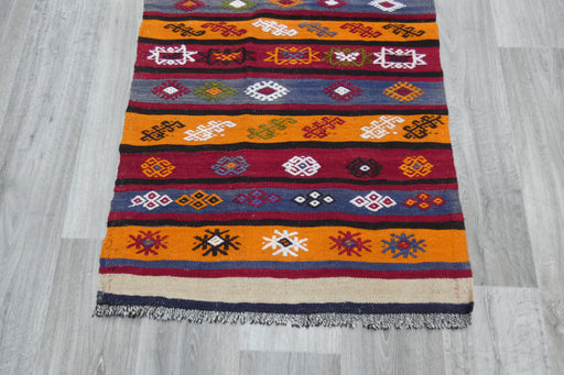 Handmade Fine Turkish Anatolian Kilim Rug Size: 144 x 76cm- Rugs Direct 