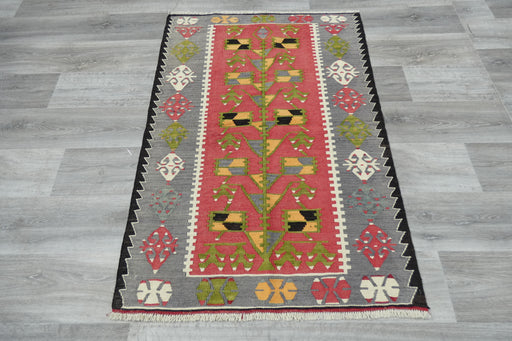 Handmade Fine Turkish Anatolian Kilim Rug Size: 135 x 93cm- Rugs Direct 