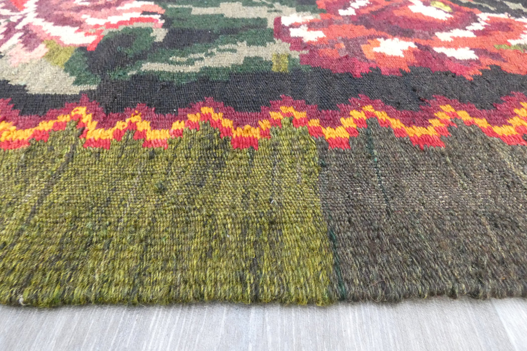 Vintage Moldavian Hand Made Kilim Rug  Size: 173 x 163cm- Rugs Direct 