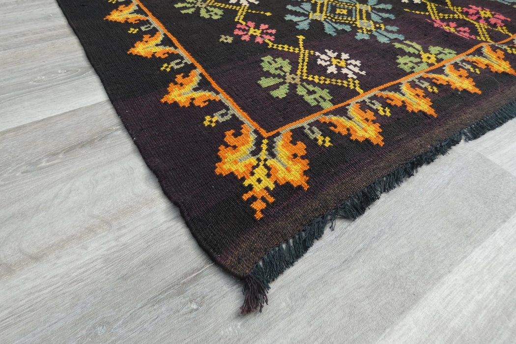 Vintage Moldavian Hand Made Kilim Rug  Size: 188 x 141cm- Rugs Direct 