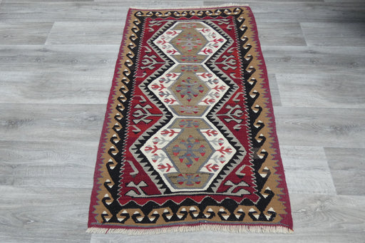 Handmade Fine Turkish Anatolian Kilim Rug Size: 123 x 80cm- Rugs Direct 