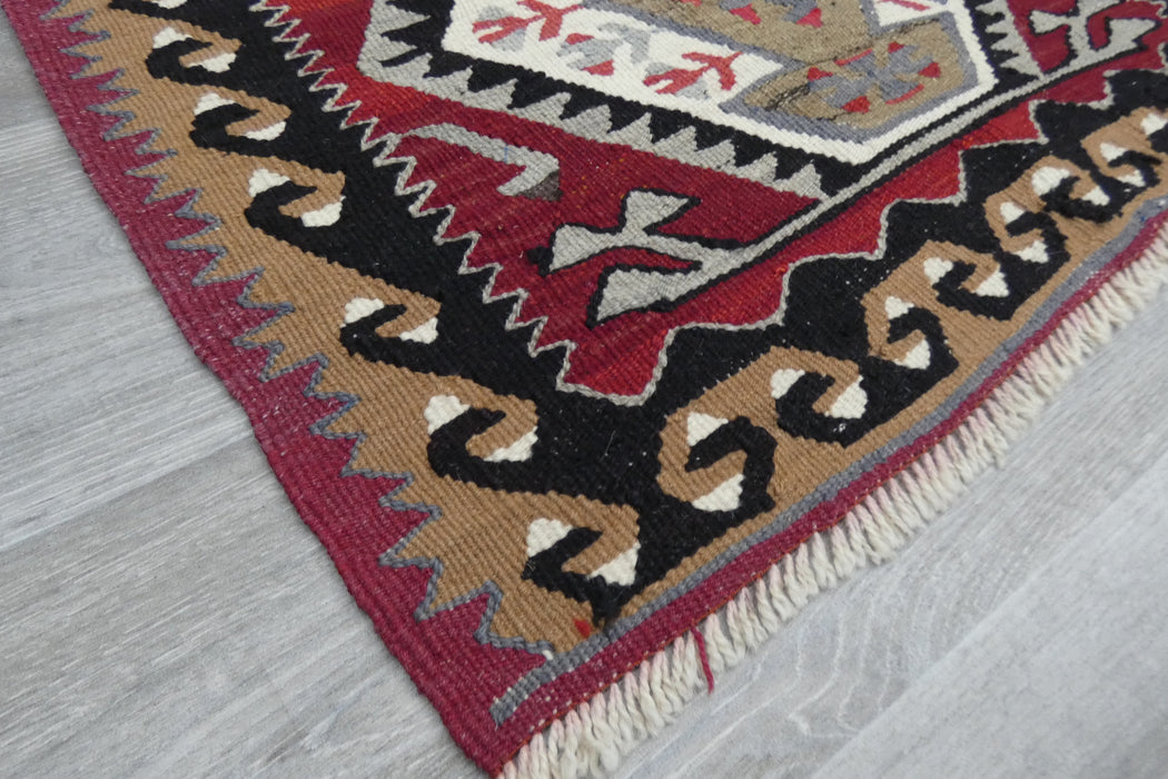 Handmade Fine Turkish Anatolian Kilim Rug Size: 123 x 80cm- Rugs Direct 