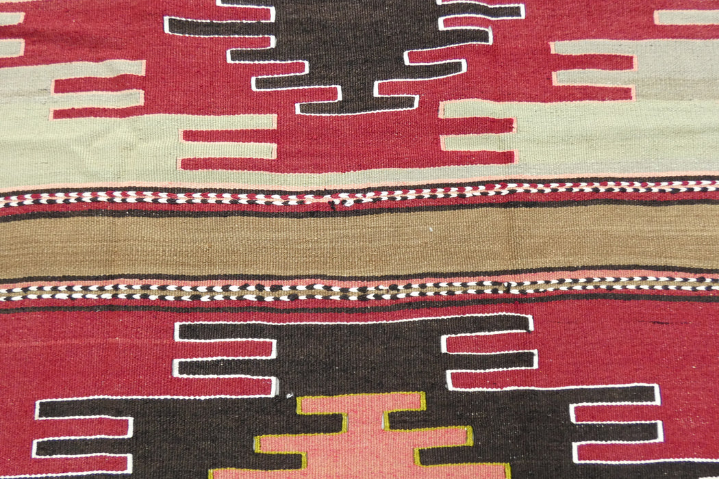 Handmade Fine Turkish Anatolian Kilim Rug Size: 124 x 110cm-Rugs Direct 