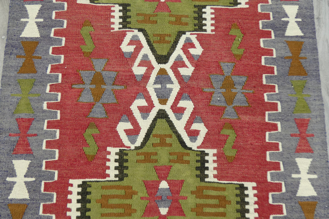 Handmade Fine Turkish Anatolian Kilim Rug Size: 125 x 80cm- Rugs Direct 