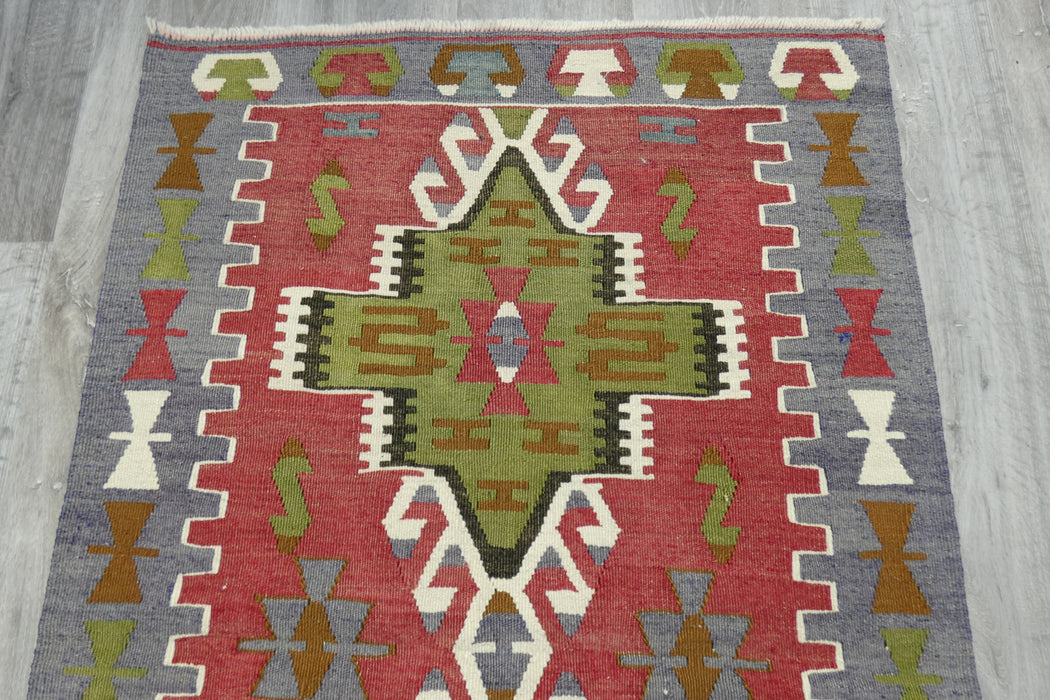 Handmade Fine Turkish Anatolian Kilim Rug Size: 125 x 80cm- Rugs Direct 