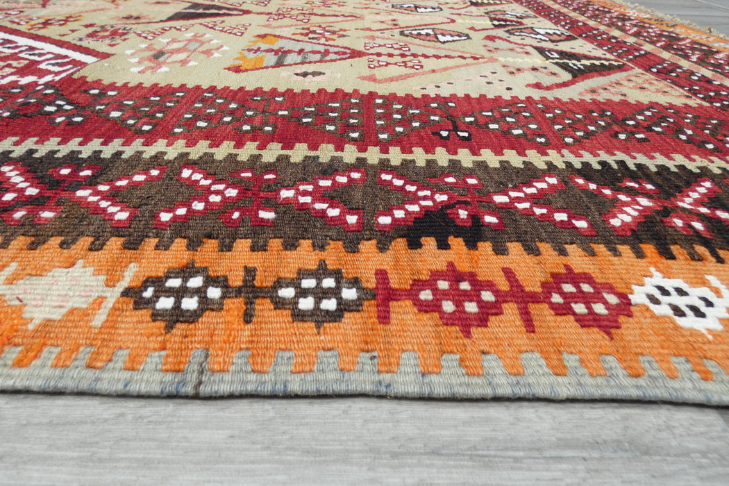 Handmade Fine Turkish Anatolian Kilim Rug Size: 160 x 134cm- Rug Direct 