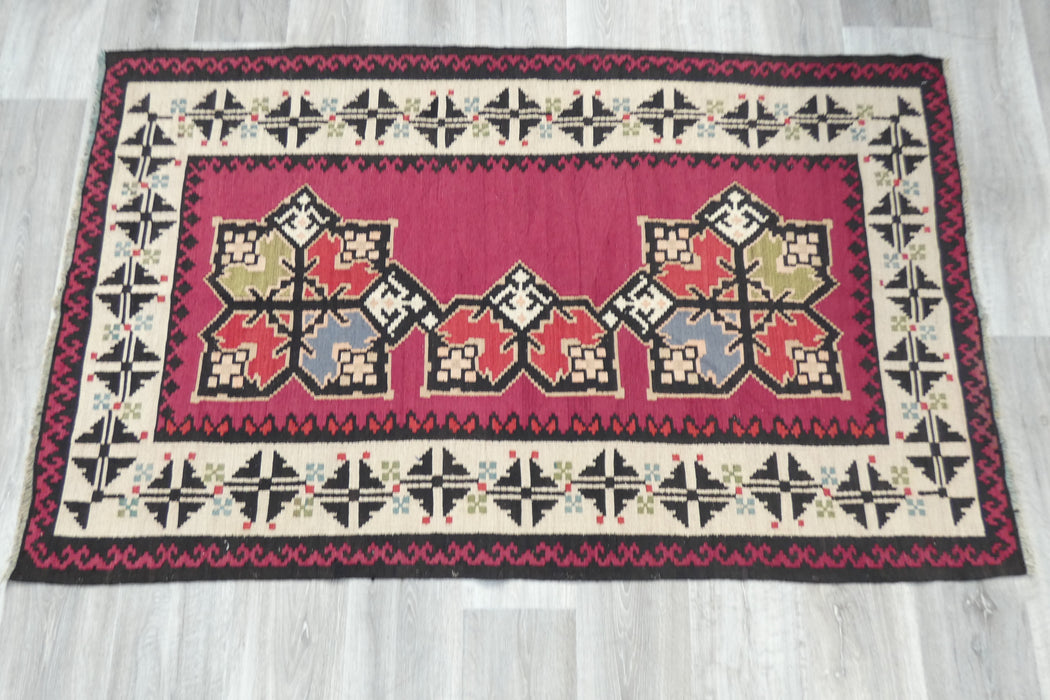 Handmade Fine Turkish Anatolian Kilim Rug Size: 177 x 108cm- Rugs Direct