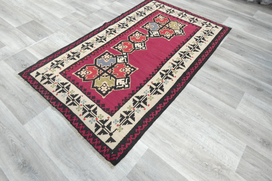 Handmade Fine Turkish Anatolian Kilim Rug Size: 177 x 108cm- Rugs Direct