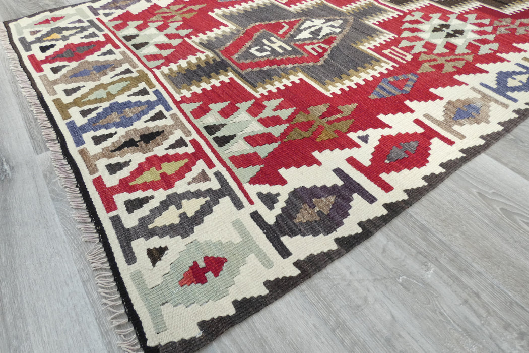 Handmade Fine Turkish Anatolian Kilim Rug Size: 184 x 104cm- Rugs Direct