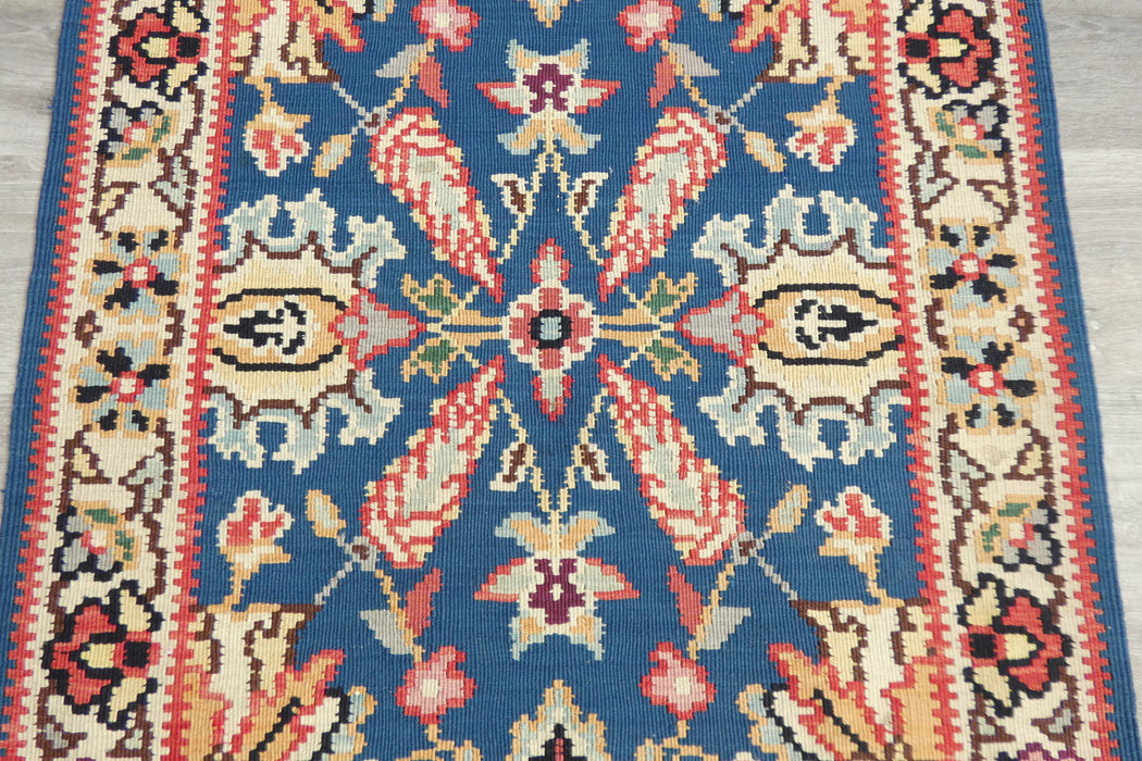 Handmade Fine Turkish Anatolian Kilim Rug Size: 147 x 83cm- Rugs Direct 