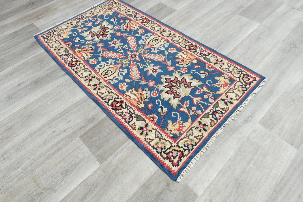 Handmade Fine Turkish Anatolian Kilim Rug Size: 147 x 83cm- Rugs Direct