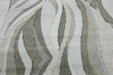 Kimya Collection Flowing Abstract Rug in Earthy Green and Beige – Organic Contemporary Design-Rugs Direct 