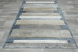 Kimya Collection Modern Striped Rug in Earth and Denim Tones – Contemporary Layered Design- Rugs Direct 