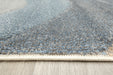 Kimya Collection Abstract Wave Pattern Rug in Blue and Neutral Tones – Contemporary Flow Design- Rugs Direct 