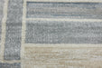 Kimya Collection Contemporary Geometric Rug in Neutral Beige and Gray – Modern Linear Design- Rugs Direct 