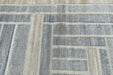 Kimya Collection Contemporary Geometric Rug in Neutral Beige and Gray – Modern Linear Design- Rugs Direct 