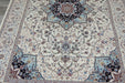 Anahita Collection Rug - Eternal Blossom in Cream & Blue- Rugs Direct