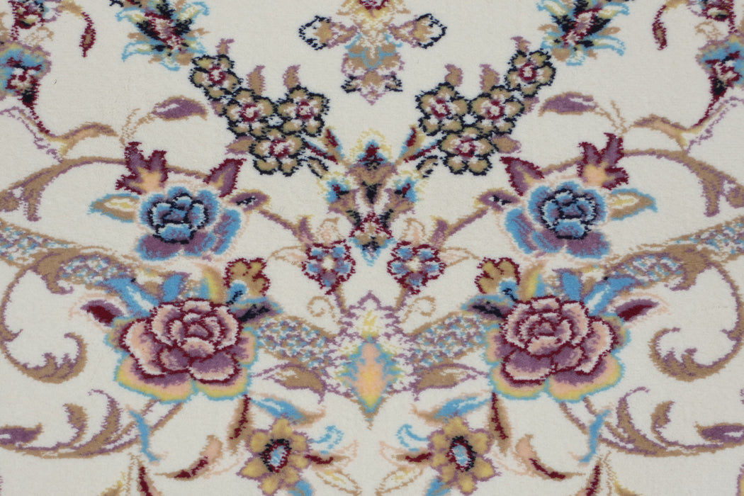 Anahita Collection Rug - Eternal Blossom in Cream & Blue- Rugs Direct