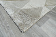 Mahsa Collection Geometric Triangle Rug in Beige and Cream – Elegant Neutral Design- RUGS DIRECT 