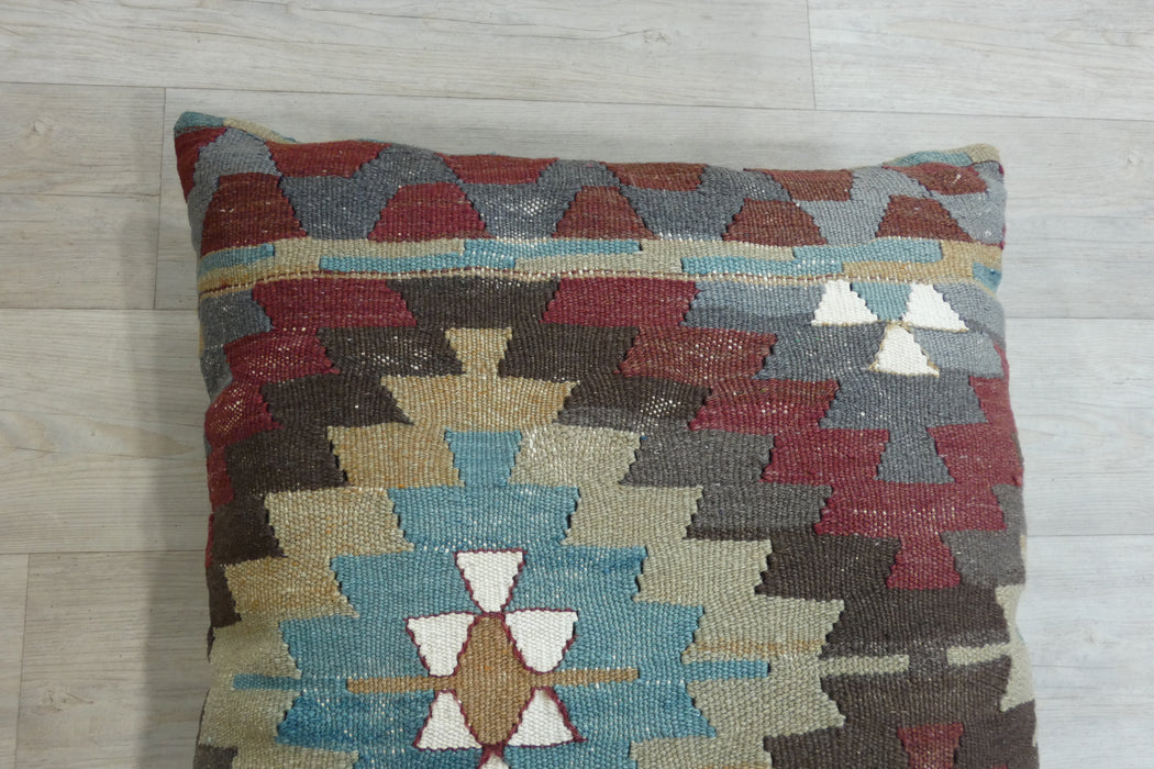 Turkish Hand Made Kilim Extra Large Size Cushion Size: 70 x 70cm - Rugs Direct