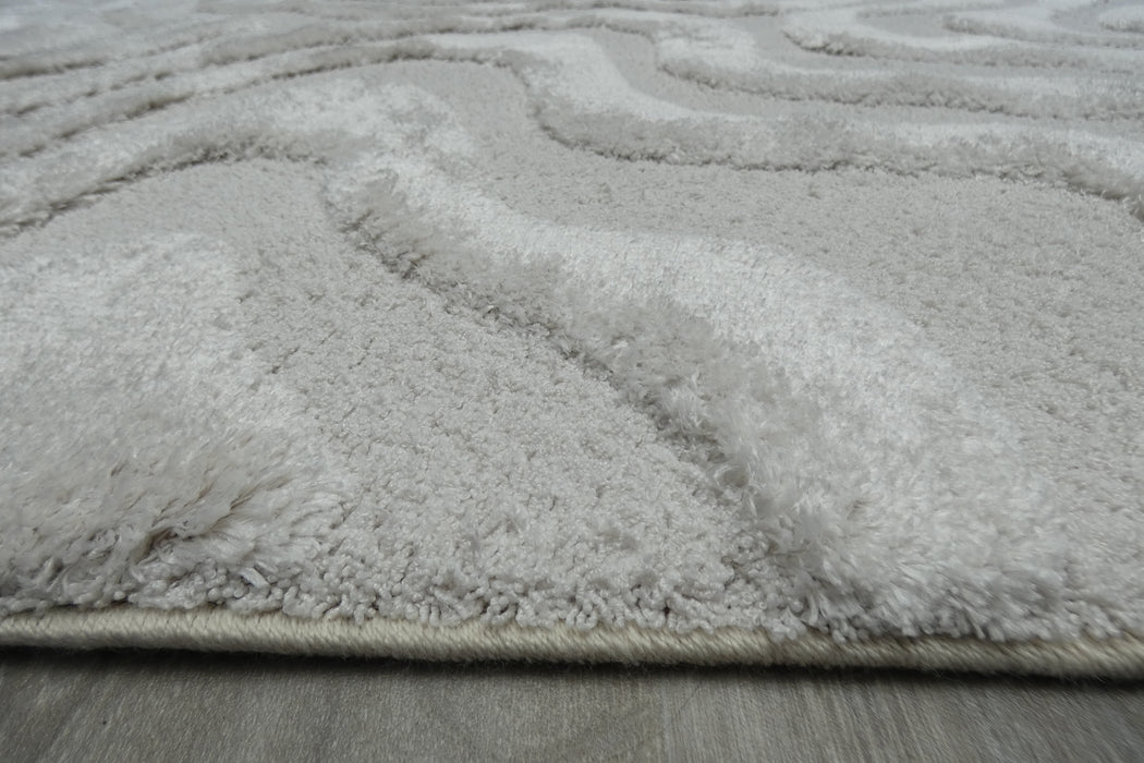 Luxurious Textured Contemporary Design Limba Rug (13022-6191) Size: 160 x 230cm- Rugs Direct 