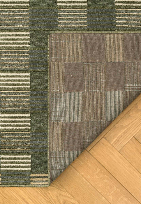 Contemporary Checkered Design Tweed Rug-Rugs Direct