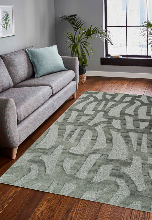 Elegant Curved Line Tweed Rug - Rugs Direct