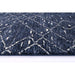 Abstract Turkish Modern Navy Colour Rug - Rugs Direct