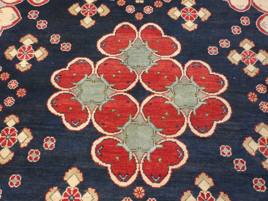 Afghan Hand Knotted Kazak Rug Size: 314 x 202cm-Afghan Rug-Rugs Direct