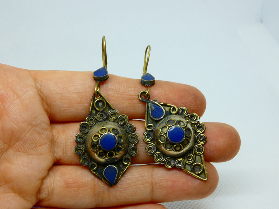 Afghan Earring, Handmade and Traditional - Rugs Direct