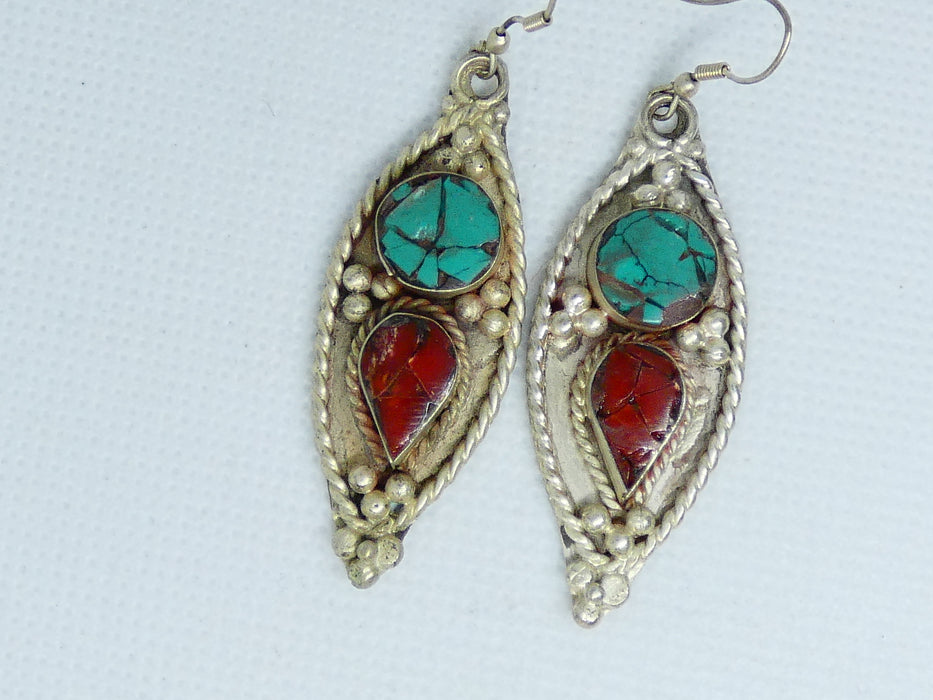 Nepalese Earring, Handmade and Traditional - Rugs Direct