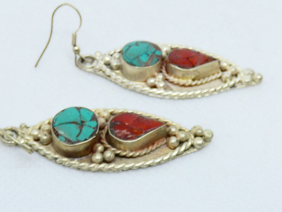 Nepalese Earring, Handmade and Traditional - Rugs Direct