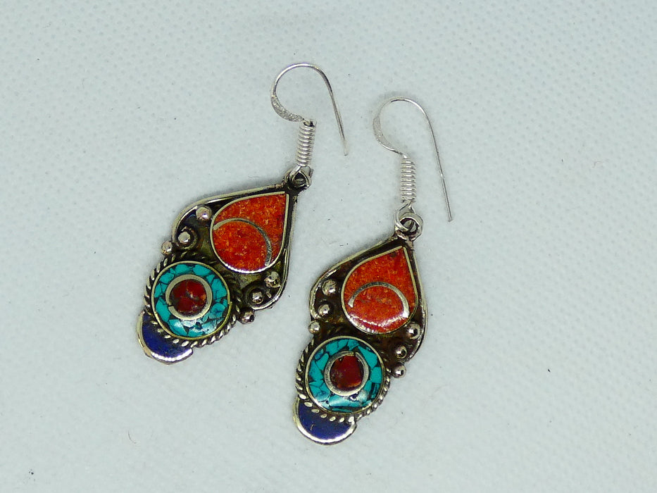 Nepalese Earring, Handmade and Traditional - Rugs Direct