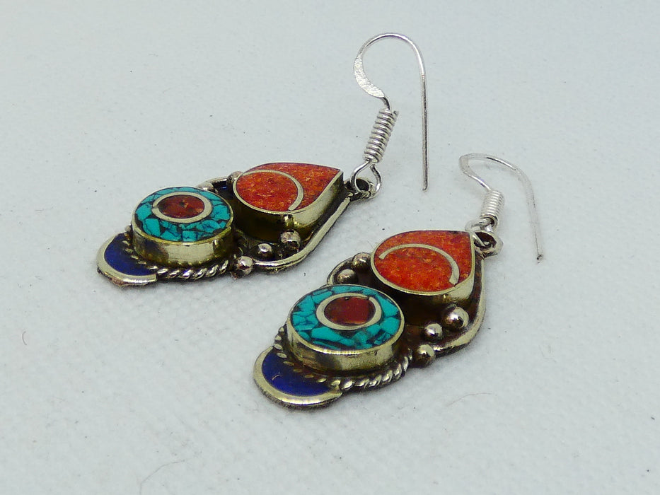 Nepalese Earring, Handmade and Traditional - Rugs Direct