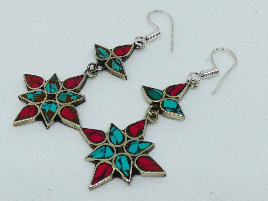 Nepalese Earring, Handmade and Traditional - Rugs Direct