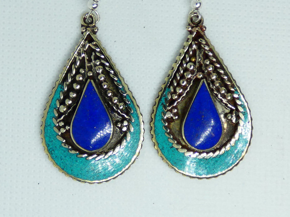 Nepalese Earring, Handmade and Traditional - Rugs Direct