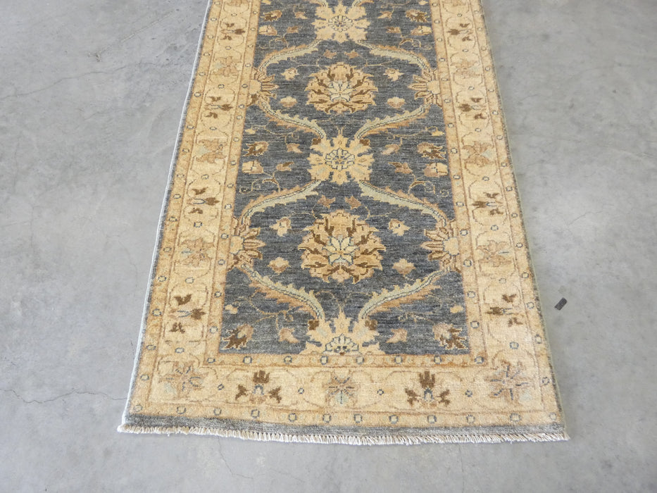 Afghan Hand Knotted Choubi Hallway Runner Size: 290 x 83cm - Rugs Direct