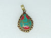 Nepalese Necklace Pendant, Handmade and Traditional - Rugs Direct