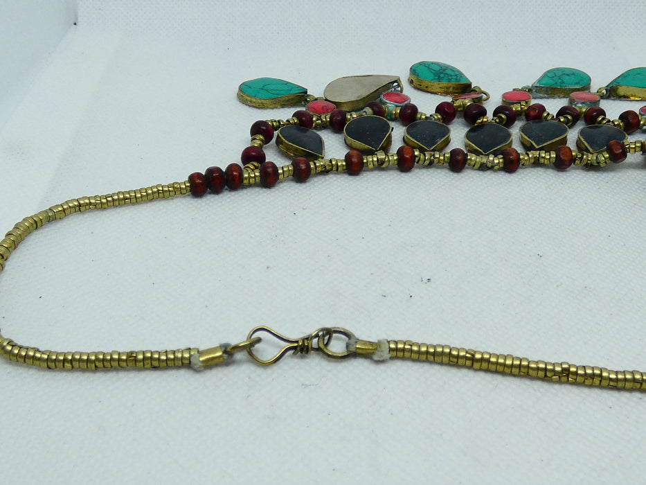 Afghan Tibetan Necklace, Handmade and Traditional - Rugs Direct