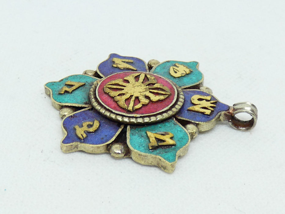 Nepalese Necklace Pendant, Handmade and Traditional - Rugs Direct