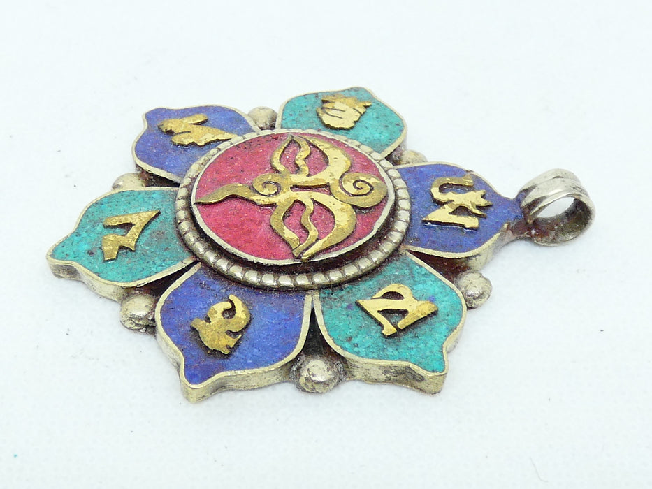 Nepalese Necklace Pendant, Handmade and Traditional - Rugs Direct