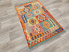 Afghan Hand Made Choubi Kilim Rug Size: 145 x 93cm - Rugs Direct